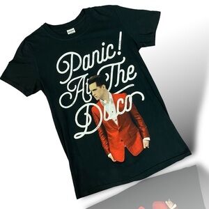 Vintage ‘00 Panic at the Disco Tee T-Shirt Women’s Small Gildan Ring Spun